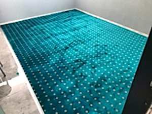 Turkuaz Klasik Düz Cami Halısı Polip 2800gr