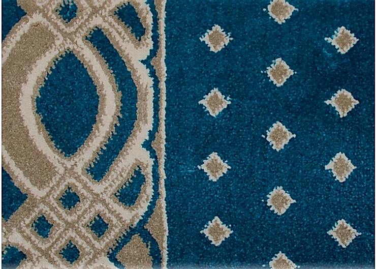 saflı turkuaz klasik cami halısı polip