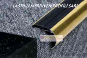 Lastikli Merdiven Profili Gümüş Gri Renk