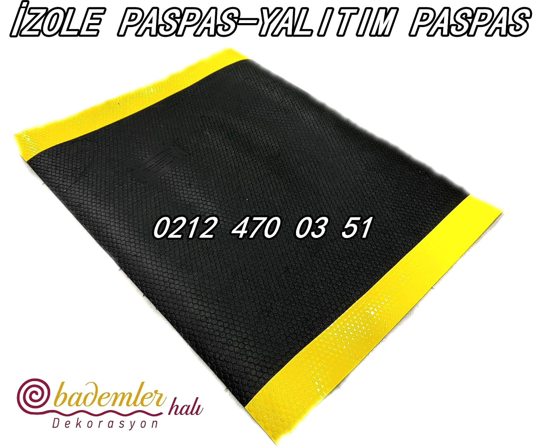 Kauçuk Yalıtkan Paspas İzole Paspas Halı Kauçuk Paspas Kenarı İkaz Şeritli Paspas kauçuk yalıtkan paspas elektirik pano önü paspas yalıtım paspası kauçuk pano önü