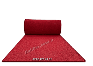 Kırmızı Kıvırcık Paspas Rulo 100 cm