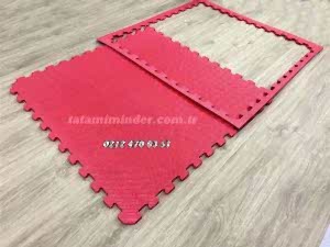 Kırmızı Renk Tatami Minder 100x100 13 mm