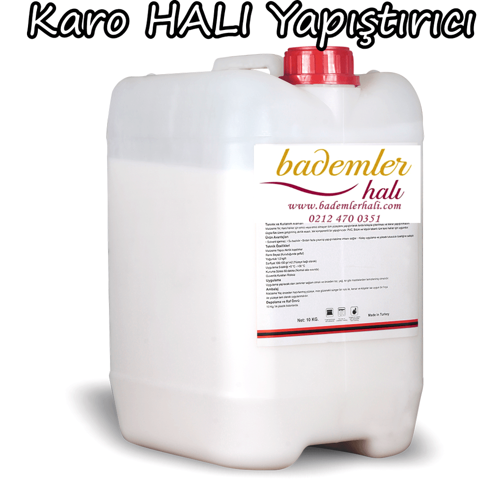 Karo Halı Tutkalı Karo Halı Yapıştırıcı 10 LT Karo Halı Tutkalı Ofis halı yapıştırıcısı toptan karo halı tutkalı su bazlı tutkal karo halı 10 LT Bidon