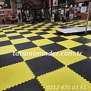Gri Renk Tatami Minder 100x100 13 mm