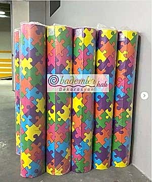 Puzzle Desenli Mineflo PVC Yer Döşemesi