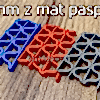 8 mm z mat paspas gri kırmızı mavi renk zig zag paspas