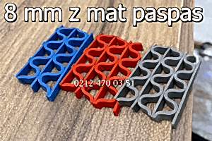 z mat paspas renkleri mavi kırmızı gri renk 8 mm 