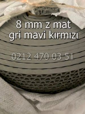 8 mm Z Mat Zig Zag Paspas Gri